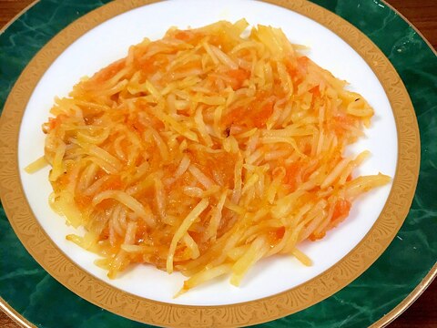 すりおろし人参とじゃがいものガレット レシピ 作り方 By 水玉模様 楽天レシピ すりおろし人参とじゃがいものガレット レシピ 作り方 By 水玉模様 楽天レシピ